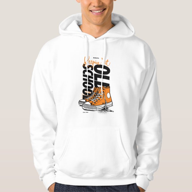 Keepin’ It Old School Hoodie – Retro 90s Streetwea (Vorderseite)