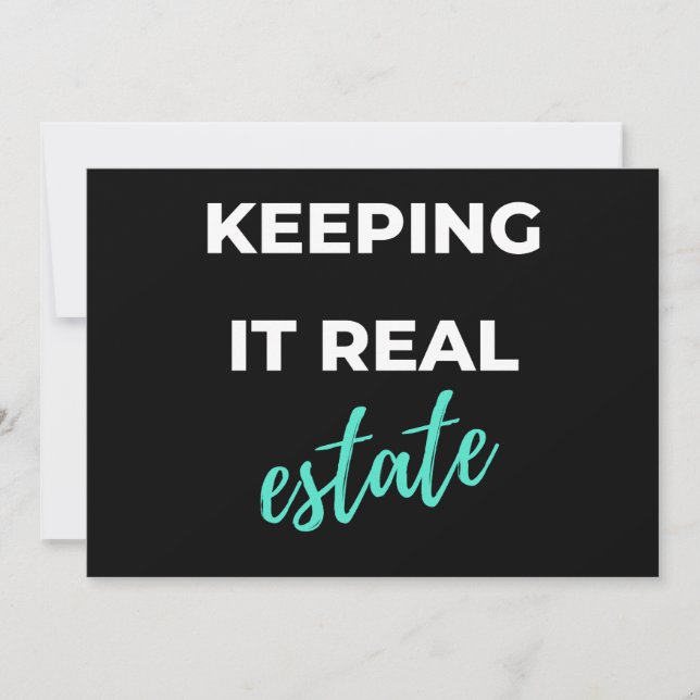 Keeping It Real Estate Feiertagskarte (Vorderseite)