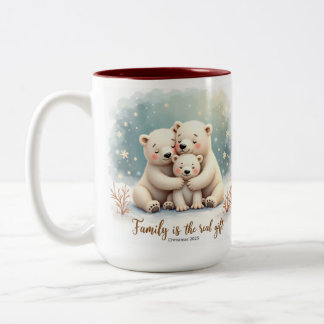 Keepsake Family is the Real Gift Coffee Mug Zweifarbige Tasse