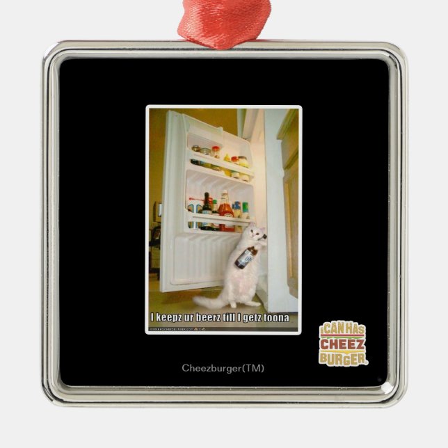 Keepz I ur beerz Ornament Aus Metall (Vorne)