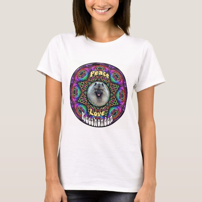 Kees auf lila Mandala-Shirt T-Shirt (Vorderseite)