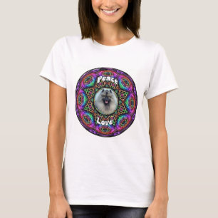 Kees auf schlichten lila Mandala T Shirt