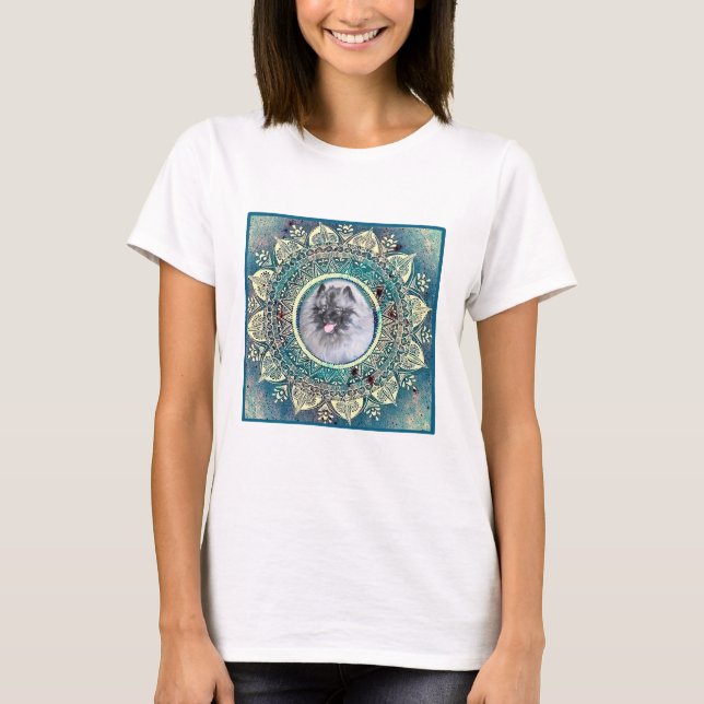Kees on bluegreen mandala T Shirt (Vorderseite)