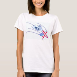 Kees Riding auf Flag Star T Shirt