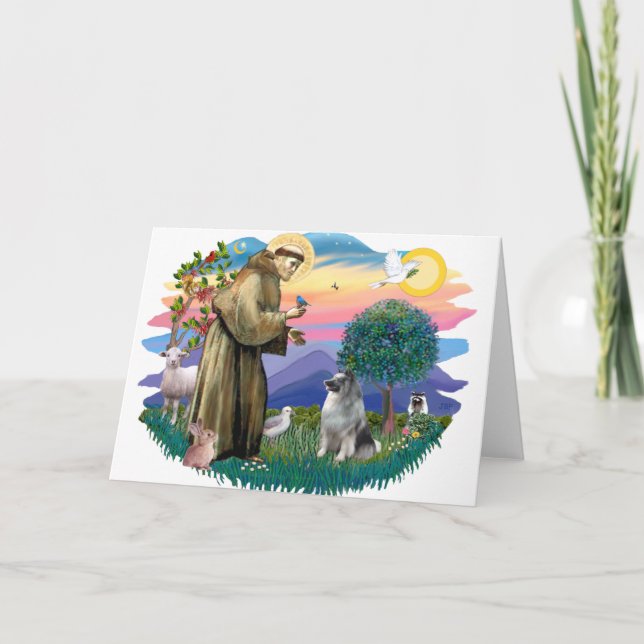 Keeshond (#2) karte (Vorderseite)