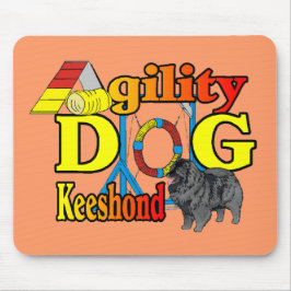 Keeshond Agility Geschenke Mousepad