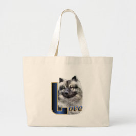Keeshond Art Geschenke Jumbo Stoffbeutel
