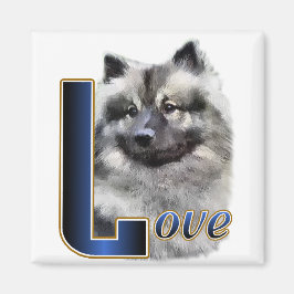 Keeshond Art Geschenke Magnet