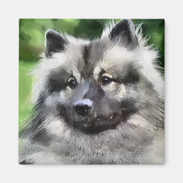 Keeshond Art Geschenke Magnet