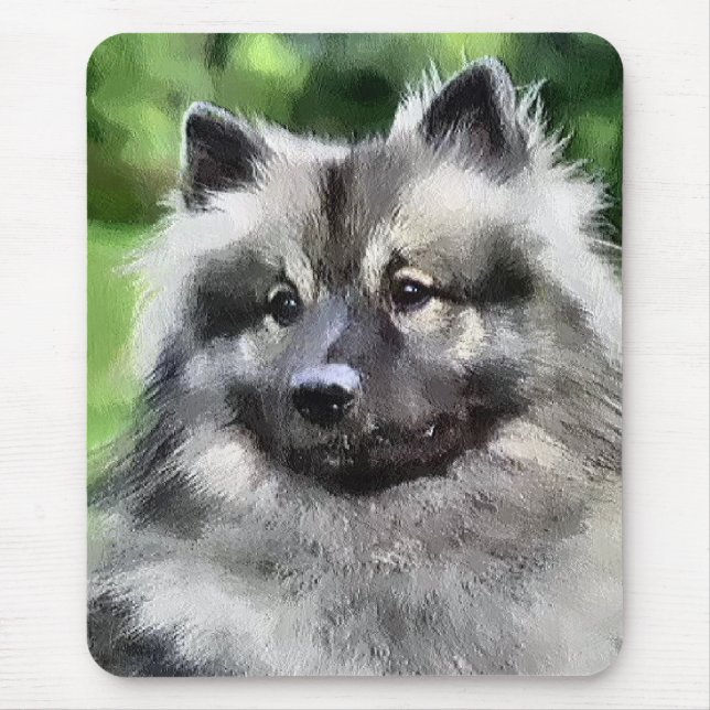 Keeshond Art Geschenke Mousepad (Vorne)