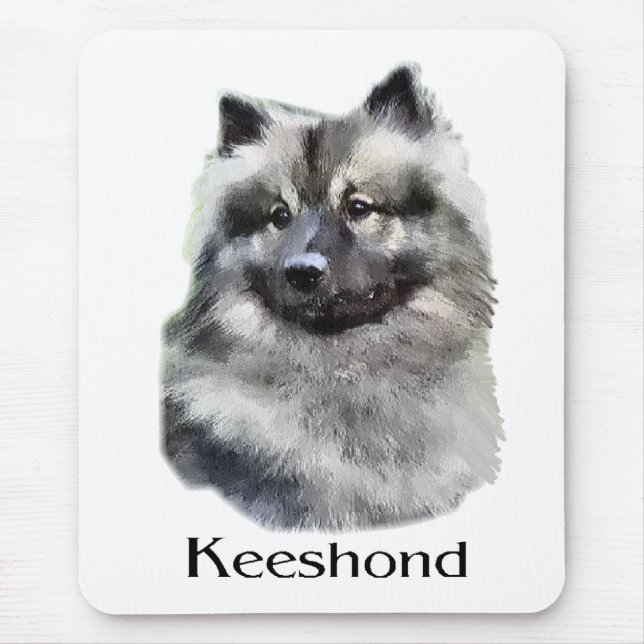 Keeshond Art Geschenke Mousepad (Vorne)