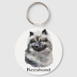 Keeshond Art Geschenke Schlüsselanhänger