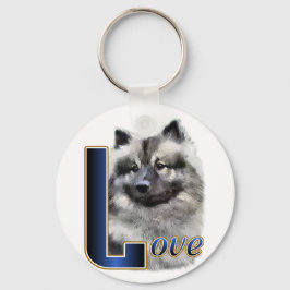 Keeshond Art Geschenke Schlüsselanhänger