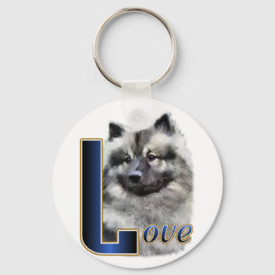 Keeshond Art Geschenke Schlüsselanhänger