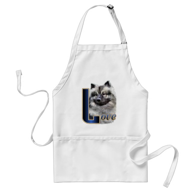 Keeshond Art Geschenke Schürze (Vorne)