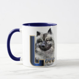 Keeshond Art Geschenke Tasse