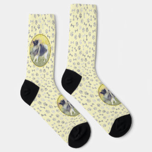 Keeshond Aspen Malerei - Süße originelle Hundekuns Socken