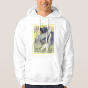 Keeshond Aspen Painting - Niedliche Originalkunst Hoodie