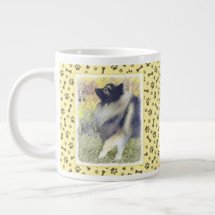 Keeshond Aspen Painting - Niedliche Originalkunst Jumbo-Tasse