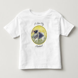 Keeshond Aspen Painting - Niedliche Originalkunst Kleinkind T-shirt