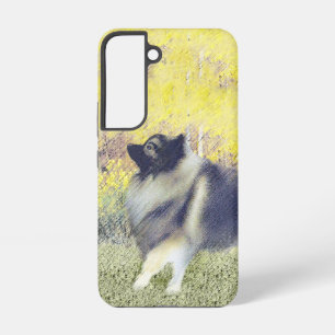 Keeshond Aspen Painting - Niedliche Originalkunst Samsung Galaxy Hülle