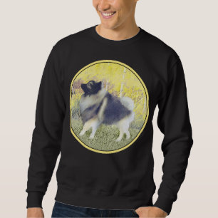 Keeshond Aspen Painting - Niedliche Originalkunst Sweatshirt