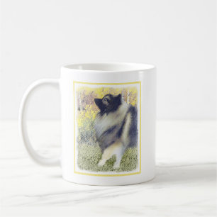 Keeshond Aspen Painting - Niedliche Originalkunst Tasse