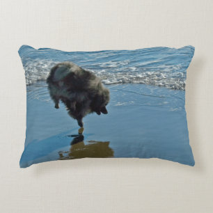 Keeshond Ballettfotos - Niedliche Original Dog Art Dekokissen