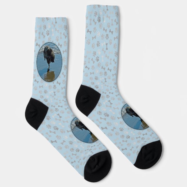 Keeshond Ballettfotos - Niedliche Original Dog Art Socken (Rechts)