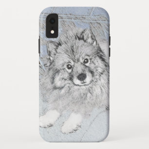 Keeshond Beth Painting - Niedliche Originalkunst d Case-Mate iPhone Hülle