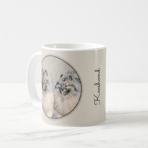 Keeshond Brothers Painting - Original Dog Art Kaffeetasse