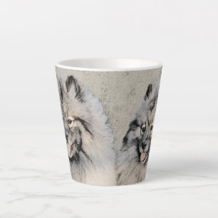 Keeshond Brothers Painting - Original Dog Art Milchtasse