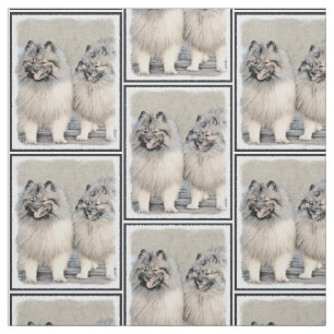 Keeshond Brothers Painting - Original Dog Art Stoff