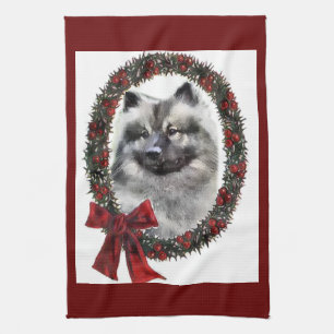 Keeshond Christmas Geschenke Geschirrtuch