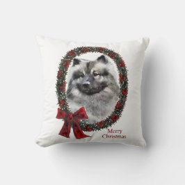 Keeshond Christmas Kissen