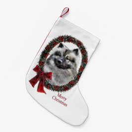 Keeshond Christmas Kleiner Weihnachtsstrumpf