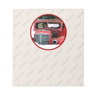 Keeshond Christmas Old Truck Malerei Hund Art Notizblock