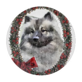 Keeshond Christmas Schneidebrett