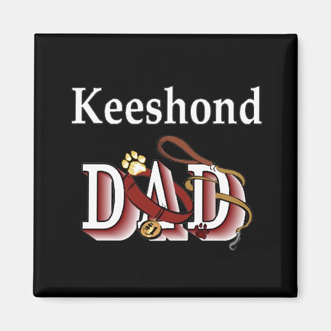 keeshond dad Magnet (Vorne)