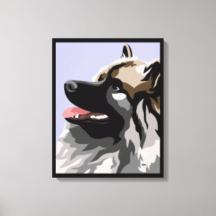 Keeshond Dog Canvas Print Leinwanddruck