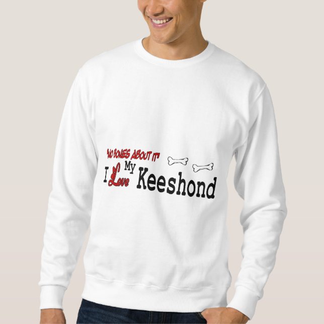 Keeshond Dog Geschenke Sweatshirt (Vorderseite)