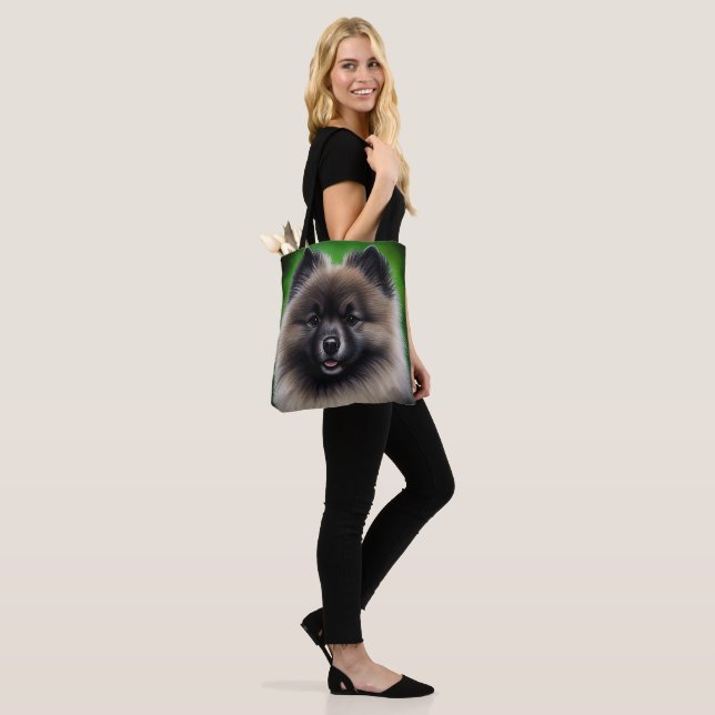 Keeshond Dog in St. Patrick's Day Dress (Am Model)