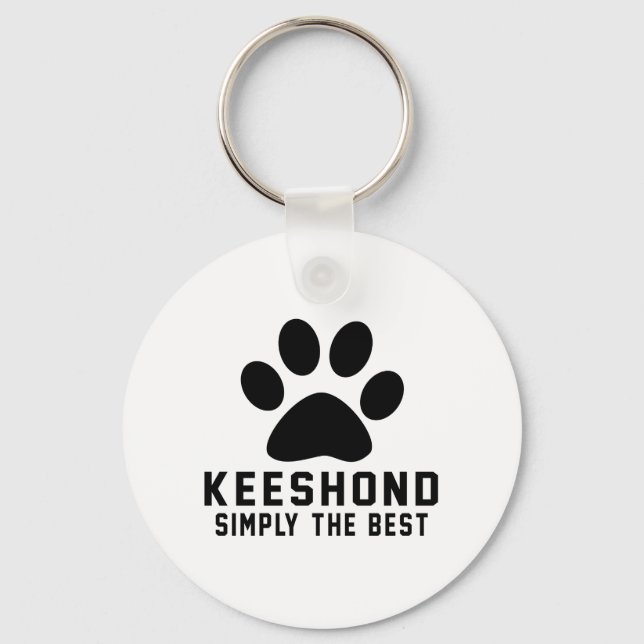 Keeshond einfach das Beste Schlüsselanhänger (Vorderseite)
