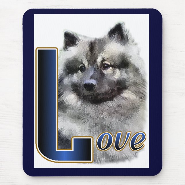 Keeshond Geschenke Mousepad (Vorne)