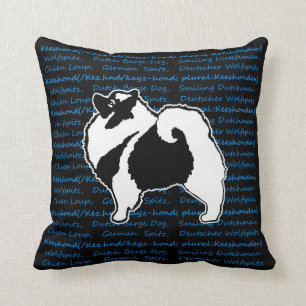 Keeshond-Grafiken - niedliche ursprüngliche Kissen