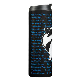Keeshond-Grafiken - niedliche ursprüngliche Thermosbecher