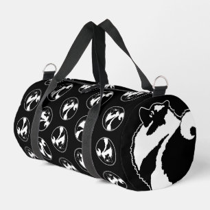 Keeshond Graphic Kontur Niedlich Original Pet Dog Duffle Bag