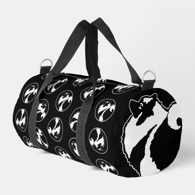 Keeshond Graphic Kontur Niedlich Original Pet Dog  Duffle Bag (Linke Seite)