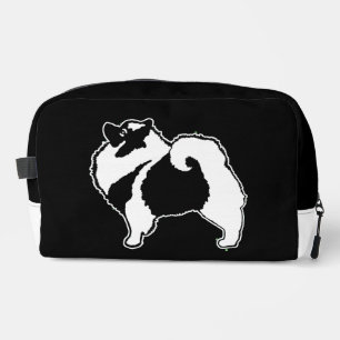 Keeshond Graphic Kontur Niedlich Original Pet Dog Waschbeutel