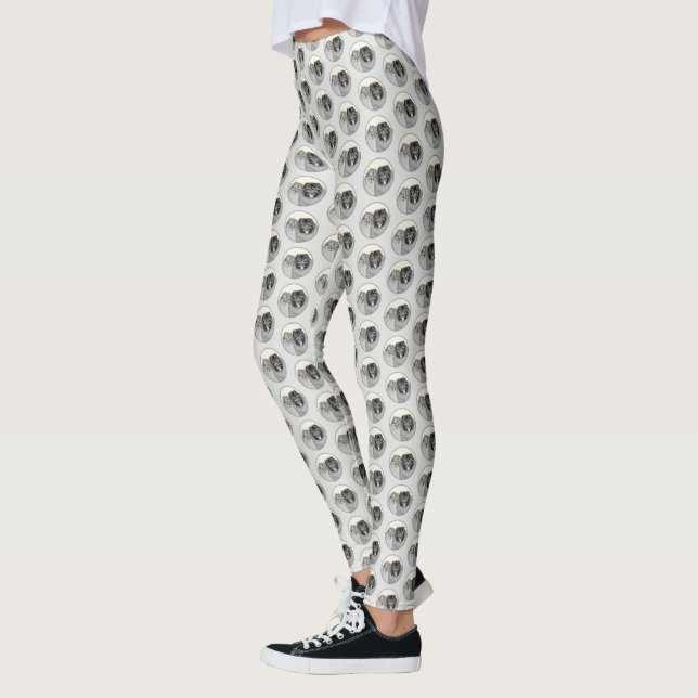 Keeshond Graphics Keeshond Mama and Son Leggings (Links)